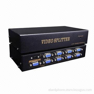 VGA splitter, 8 ports, 350MHz, up to 1,920*1,440